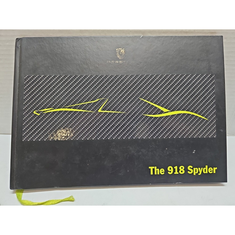 2013 PORSCHE OFFICIAL 918 SPYDER Hardcover Marketing Book Brochure Dealer